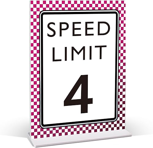 Miniatura 9 de Decoración de cumpleaños de coche de carreras, letrero de límite de velocidad 3, Fast One, decoración de fiesta de cumpleaños de auto de carreras