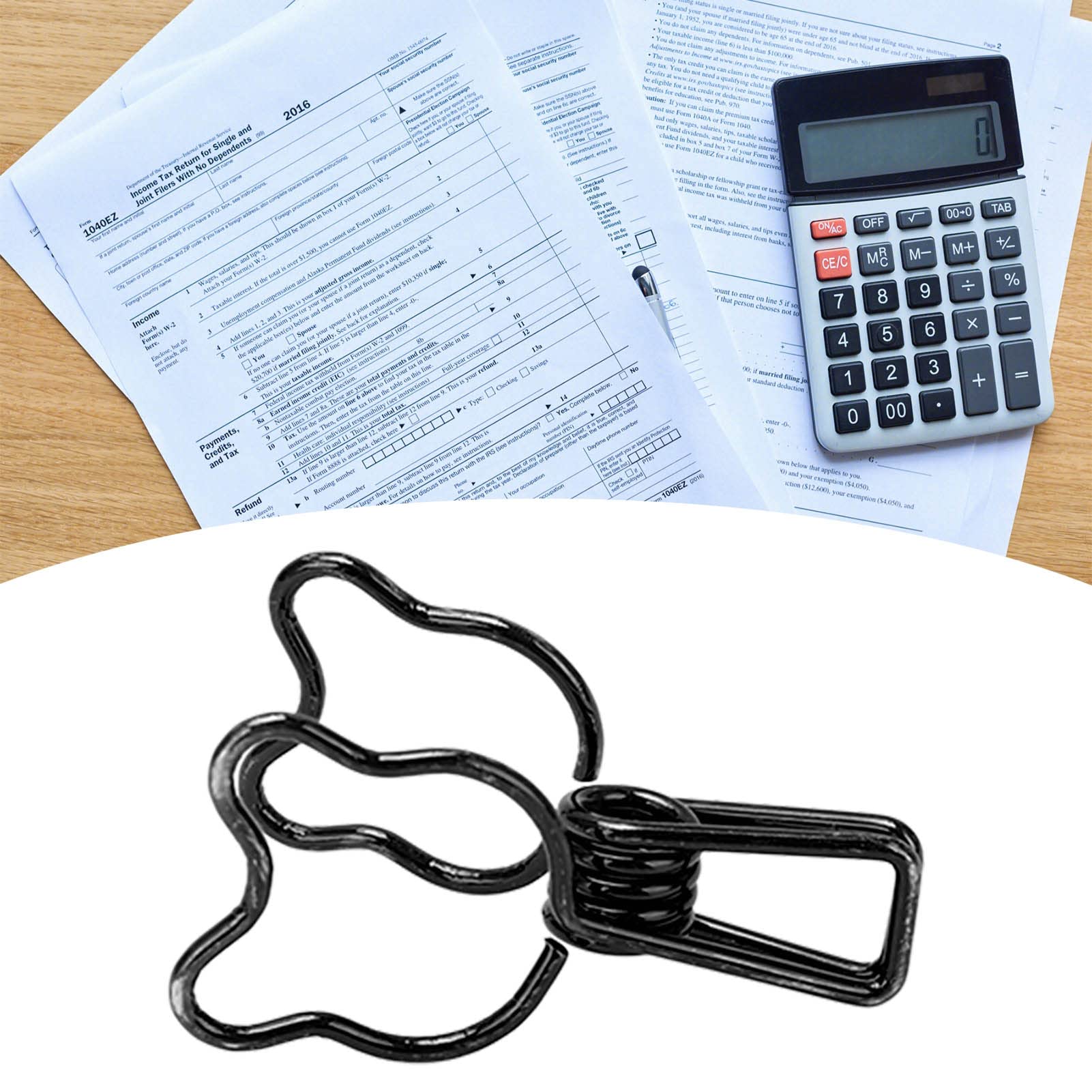 Bär - Form Büroklammern, Metall - Papierklammern mit Starker Haltekraft, Hübsche Hohlschnitt - Design Kleine Klammern für Dokumente, Zertifikate, Tickets, Büro (Schwarz)