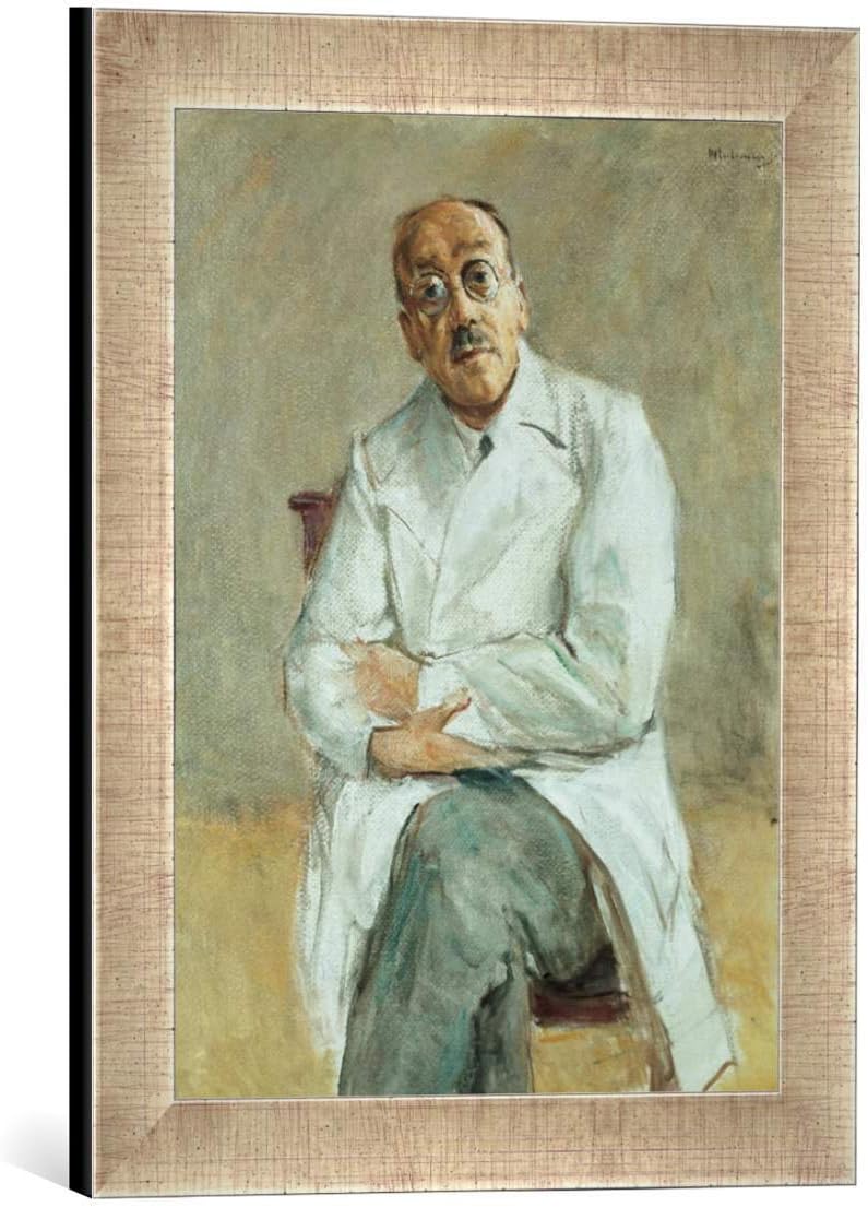 Kunst für Alle ' – Fotografía enmarcada de MAX Lieber Muñeco Prof. Ferdinand Sauer Rotura, de impresión handgefertigten imágenes de Marco, 30 x 40 cm, Plata Raya