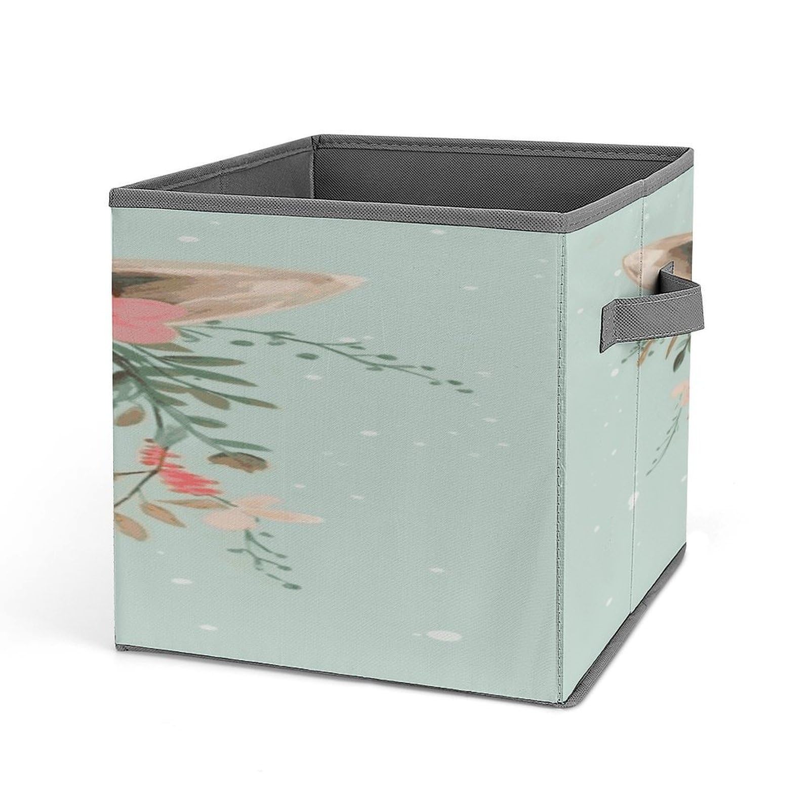 Fekiloot Style Giraffe With Floral Storage Bins Storage Baskets