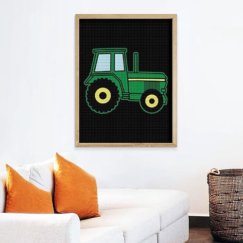 Miniatura 6 de Kit de pintura de diamante de tractor agrícola, imágenes de diamantes de imitación de diamantes de imitación personalizadas, manualidades para