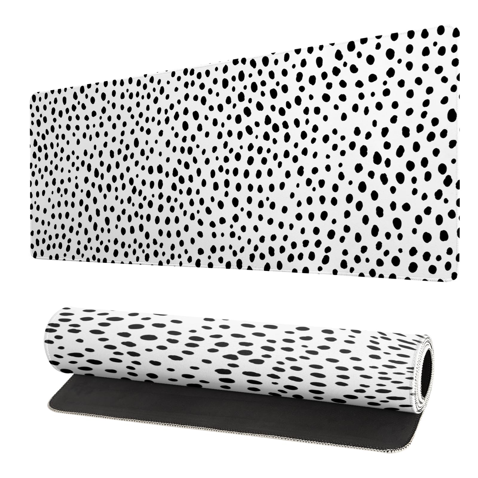 Extended Gaming Mouse Pad, Large Gaming Mouse Waterproof with Stitched Edges, Non-Slip Desktop Pad for Home and Office, Level Up Your 31.5x11.8 Inch… (Speckle Pattern)