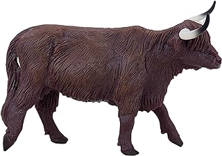 MOJO Highland Cow Realistic Farm Animal Toy Replica Hand Painted Figurine