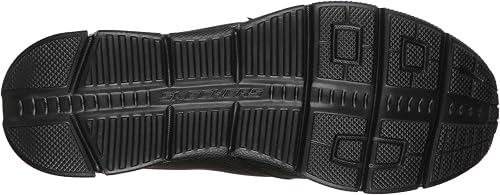 Skechers Equalizer 4.0, Sneaker Infilare Uomo, Nero Black Engineered Mesh Black Trim Bbk, 41.5 EU - 4