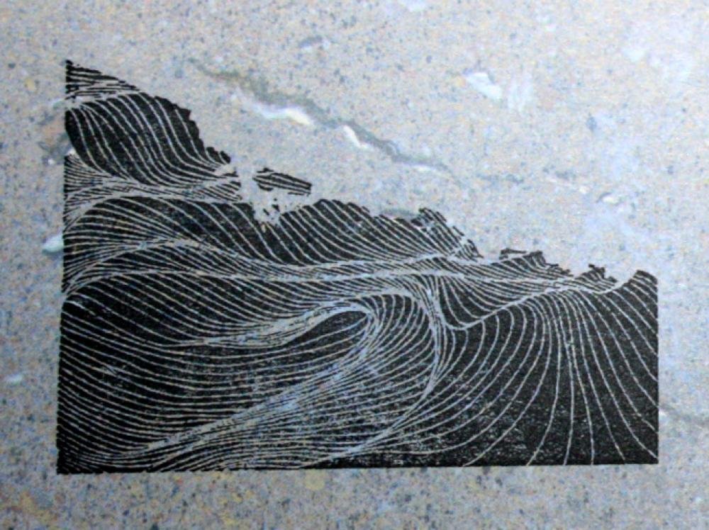 UMR-Design ST-079 Landscape Stempel Stamp Size L 10cm x 14cm