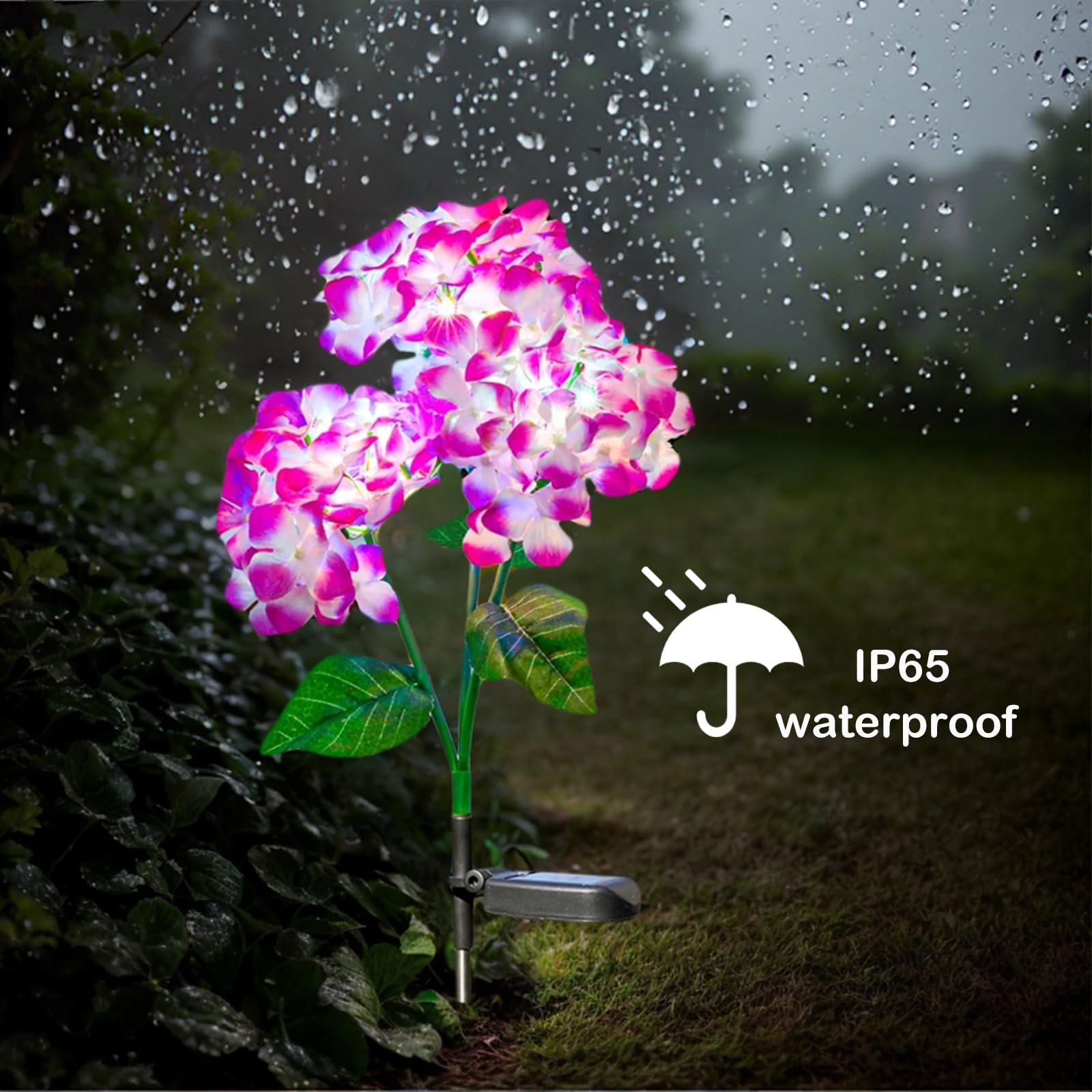 Hqynss Solar Flower Lights Outdoor Garden - Image 4