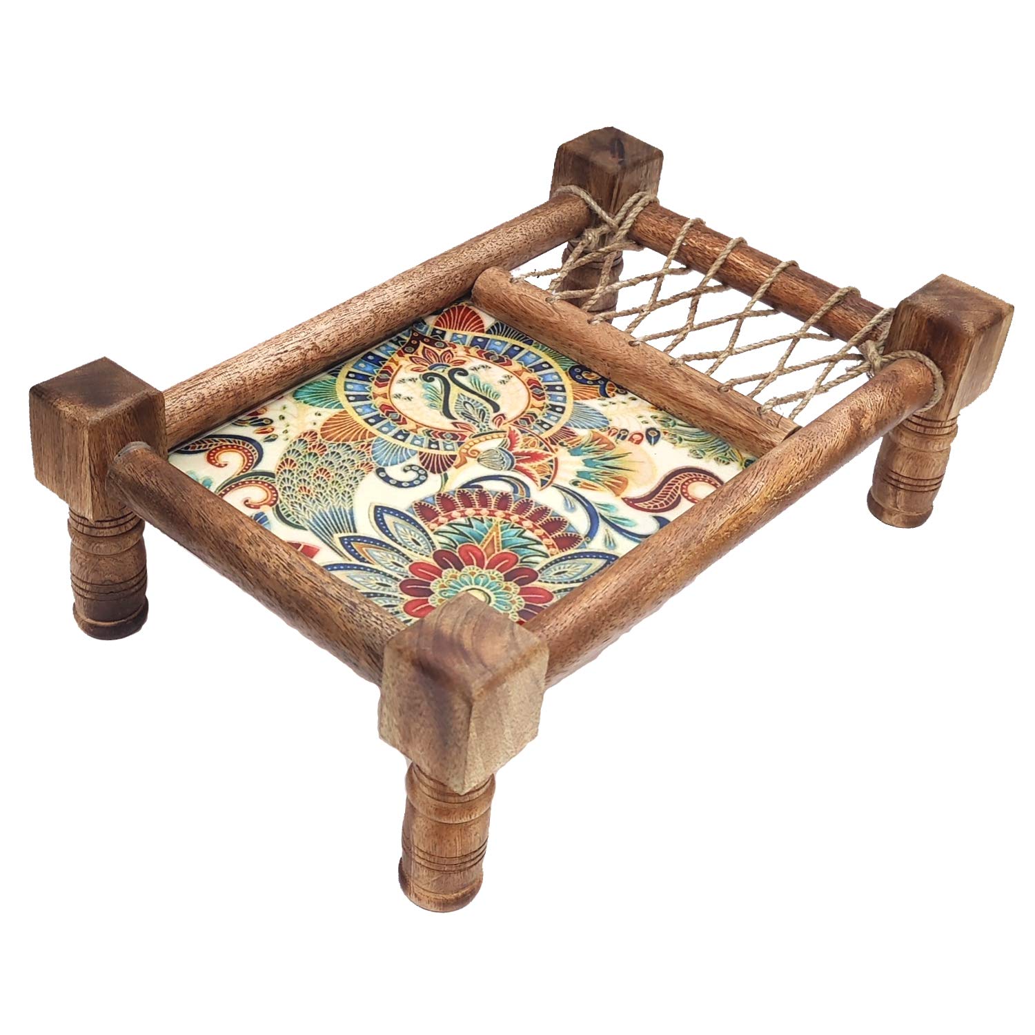 Buy Pb Papyrusbolsys Wood Serving Trays and Platters, Khatiya Printed