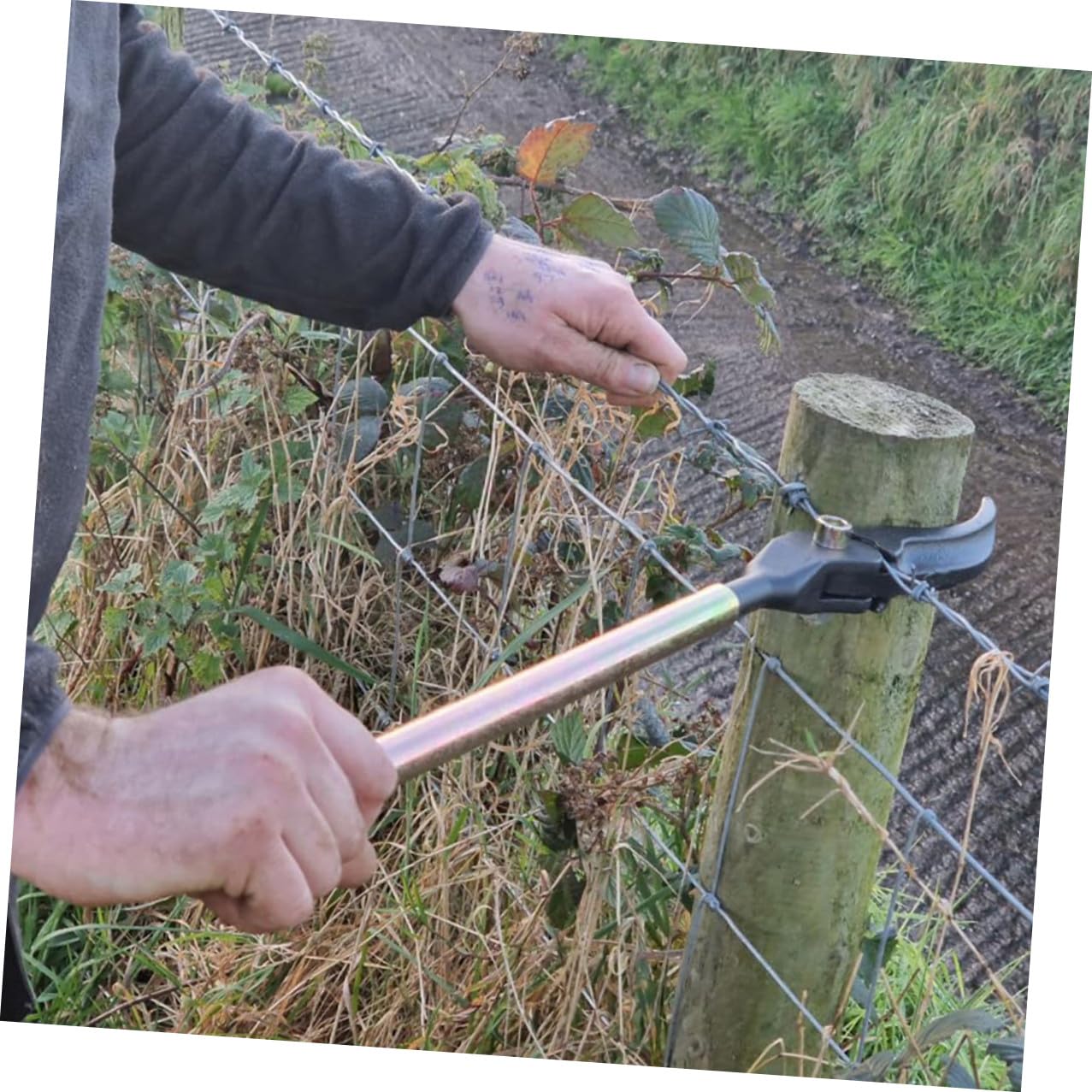 Holibanna Tensor de Alambre para Vallas Práctico y Versátil Herramienta Conveniente para Cables Cuerdas y Cadenas para Reparación y Mantenimiento de Cercas de Jardín y Granja Diseño y Fácil