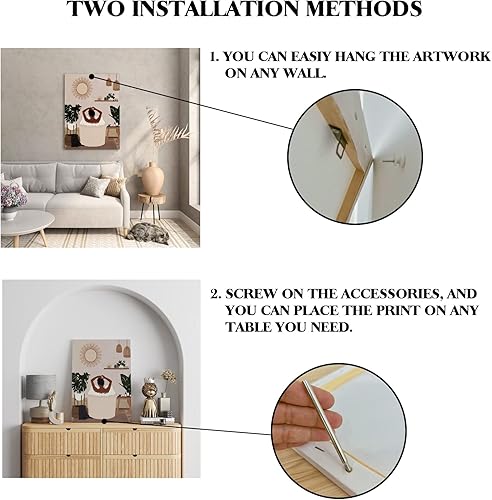 Miniatura 6 de Lienzo decorativo con marco (11.5 x 15 pulgadas), arte de mujer negra afroamericana, decoración de pared para baño, dormitorio, decoración de pared