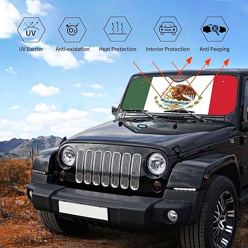 Miniatura 5 de Parasol personalizado para parabrisas de automóvil, parasol personalizado para ventana delantera, protector de vehículo para sedanes, SUV, camiones,