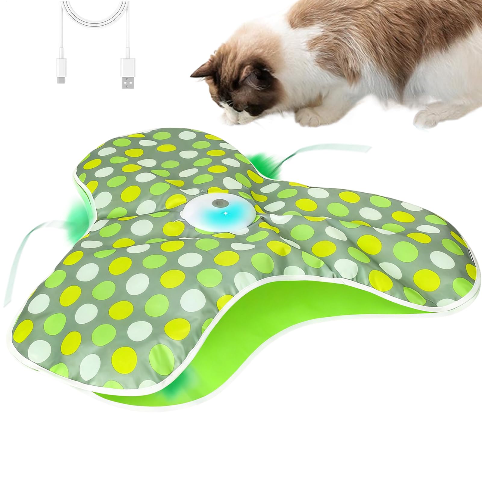 Jouet Interactif pour Chat De Leurres Cachés Mobiles