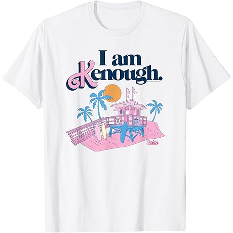 Lifeguard Delight: Stay 'Kenough' at the Beach with Our I Am Kenough Lifeguard Stand T-Shirt