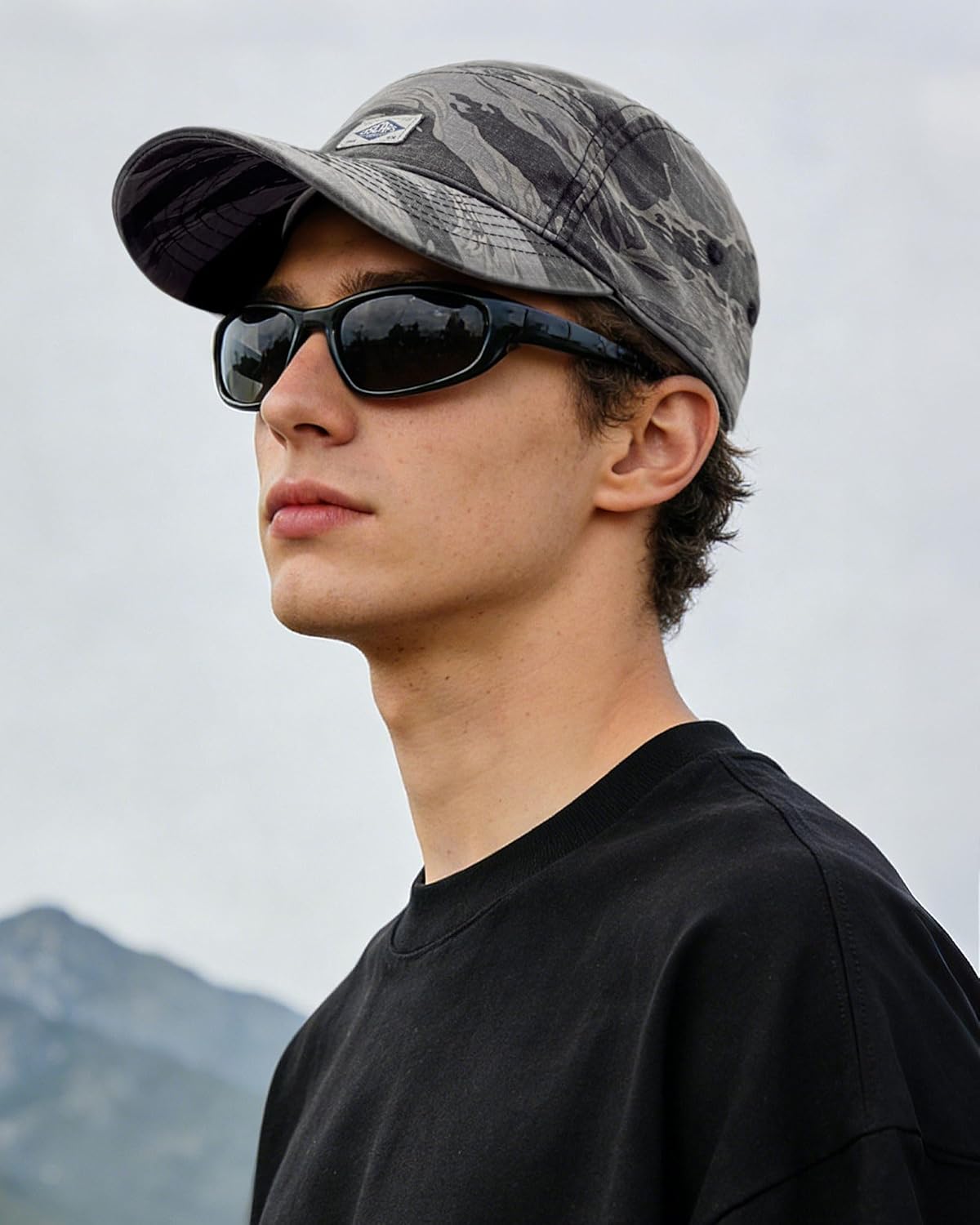 CLAPE Camouflage Baseball Cap, Low Profile 5 Panel Breathable Cotton Dad Hat Summer Outdoor Cap for Hiking Camping - Image 2