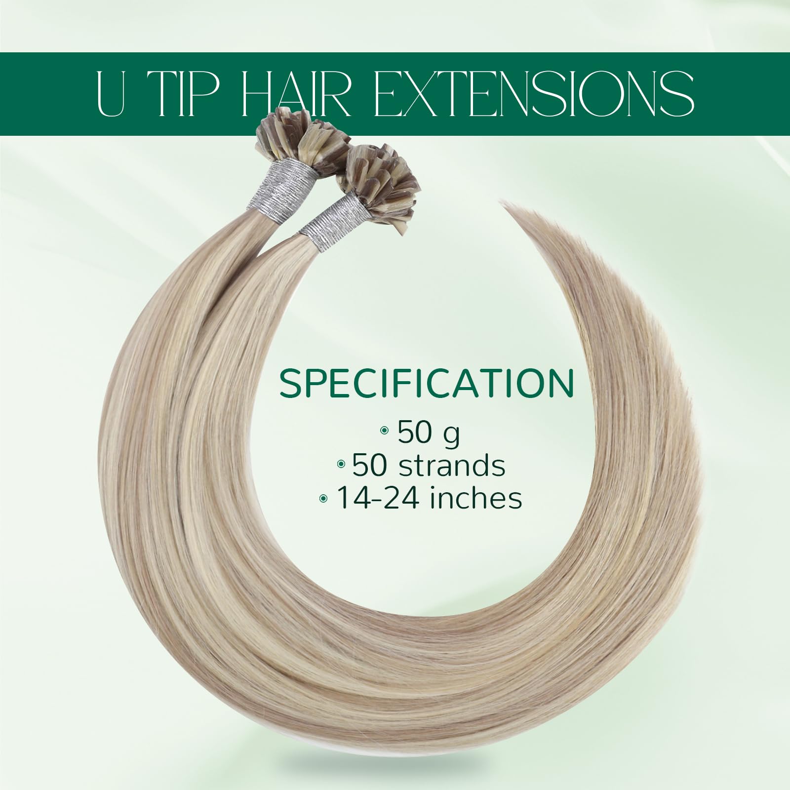 Easyouth Nano Hair Extensions Real Human Hair Blonde Nano Beads Hair Extension Human Hair Platinum Blonde Nanos Loop Hair Extensions Pre Bonded for Natural Look 14 Inch 50g 1g/Strand #1000 — view 83