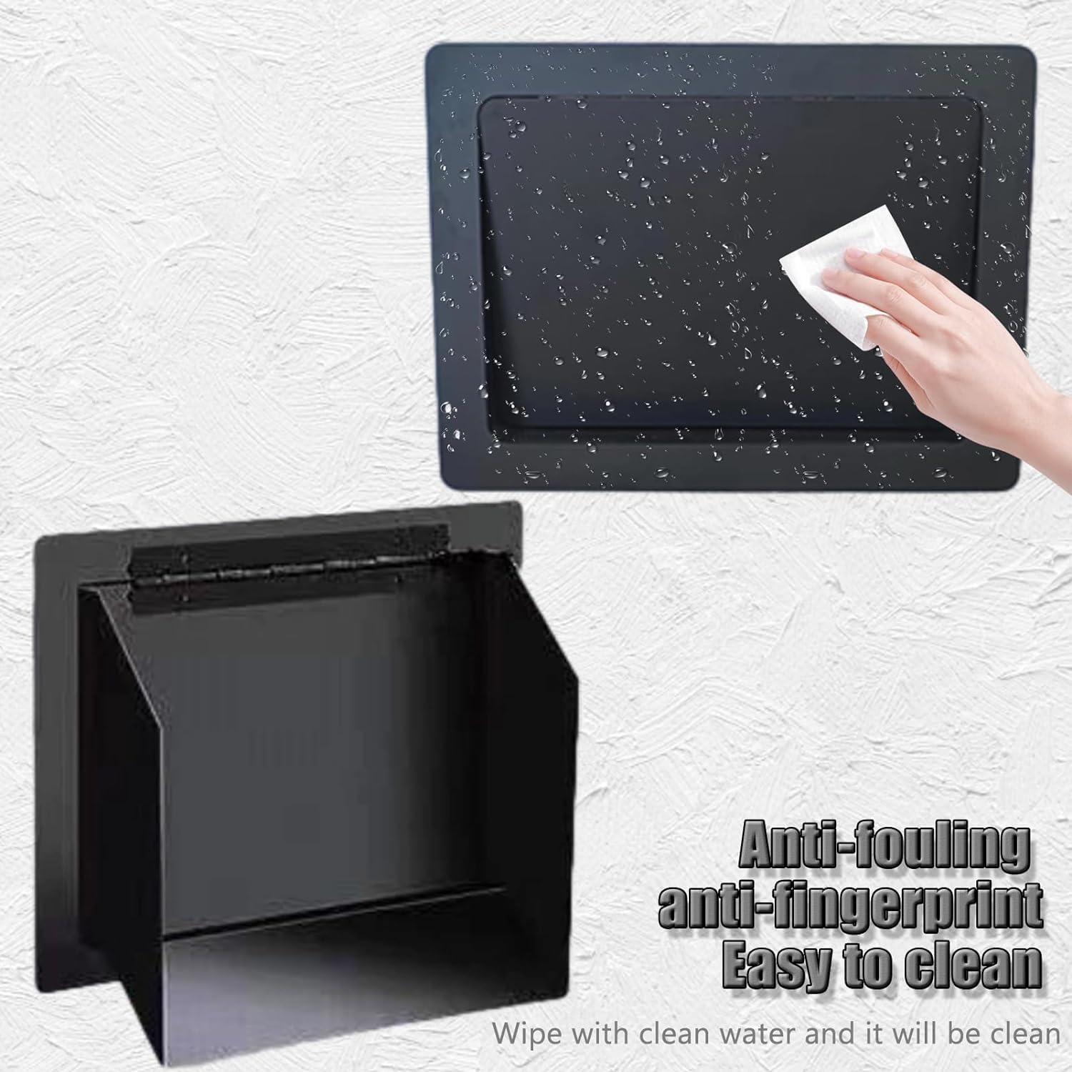 Tapa cuadrada para cubo de basura, cubierta de cubo de basura con apertura lateral incorporada, gabinetes de cocina, cubo de basura de 180 grados con tapa abatible para cocina, puerta de gab