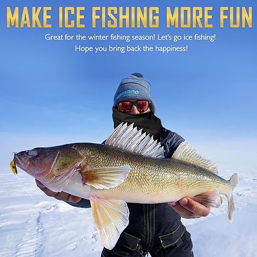 Miniatura 8 de Dovesun Ice Fishing Jigs Ice Fishing Lures Jig Heads Walleye Fishing Lures Crappie Jigs Glow in Dark-Ice Fishing Jigs with Storage Box