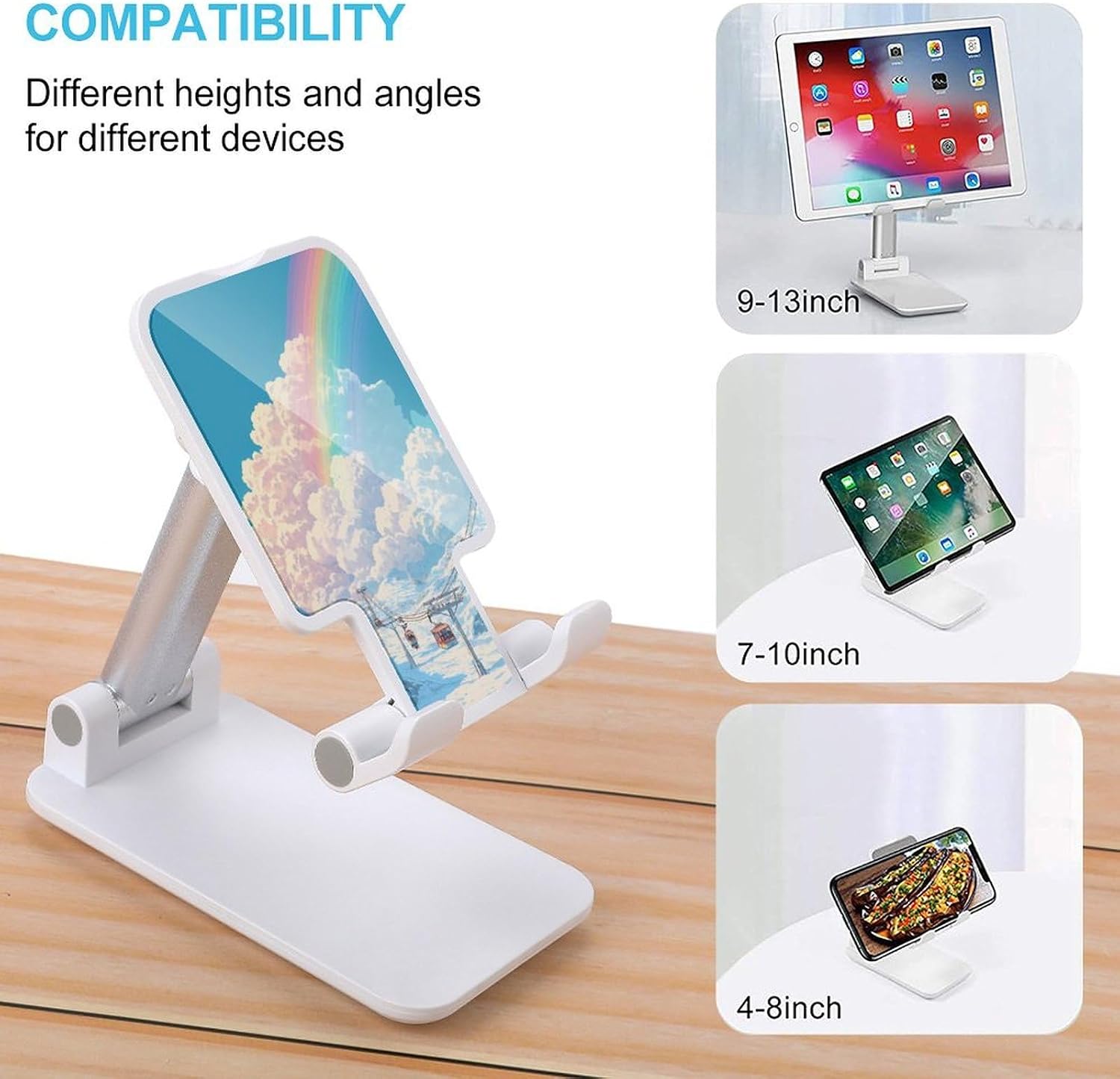 Rainbow Ski Cable Car Cell Phone Stand for Desk Phone Holder Mount image 3