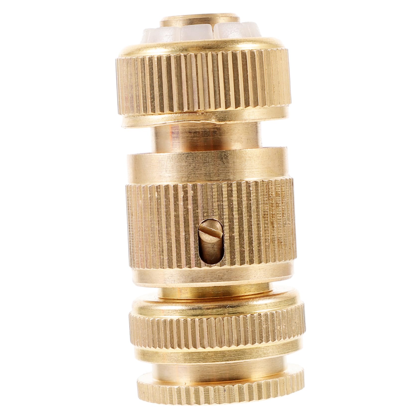 Amosfun 4 Paare Rohrverbinder Gartenschlaucharmaturen Jet gartenschlauch adapter Schlauchadapter hochdruckreiniger Wasserschlauchanschluss Gartenschlauch schneller Verbindung Kupfer Golden