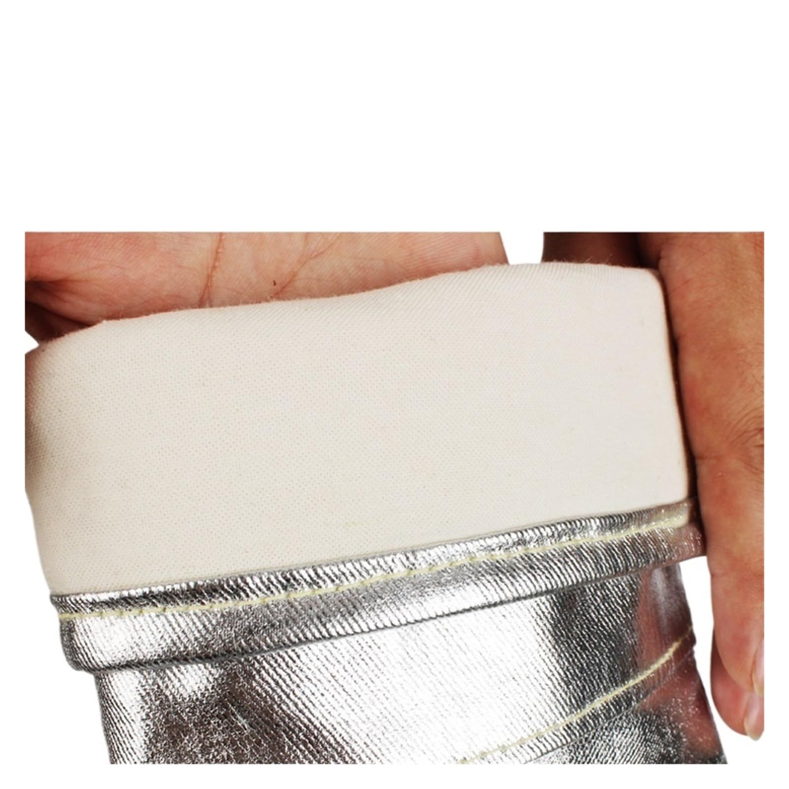 Ignifugo Guanti Resistenti Alle Alte Temperature 300 Gradi 500 Gradi Isolamento Ignifugo E Scottante Fusione Foglio Di Alluminio Guanti Da Forno A Microonde A Cinque Protezione resistente al calore(Mo