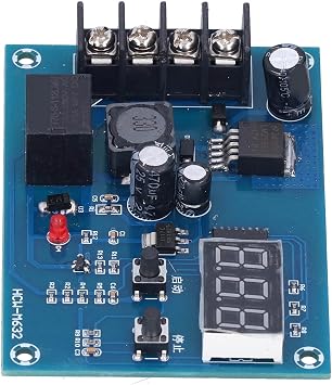 Charging Control Module Switch M632 for Li Ion Generators Digital Low Voltage Protector Disconnect Switch Cut Off Battery Low Voltage Cutoff for Solar Panel Lighting System