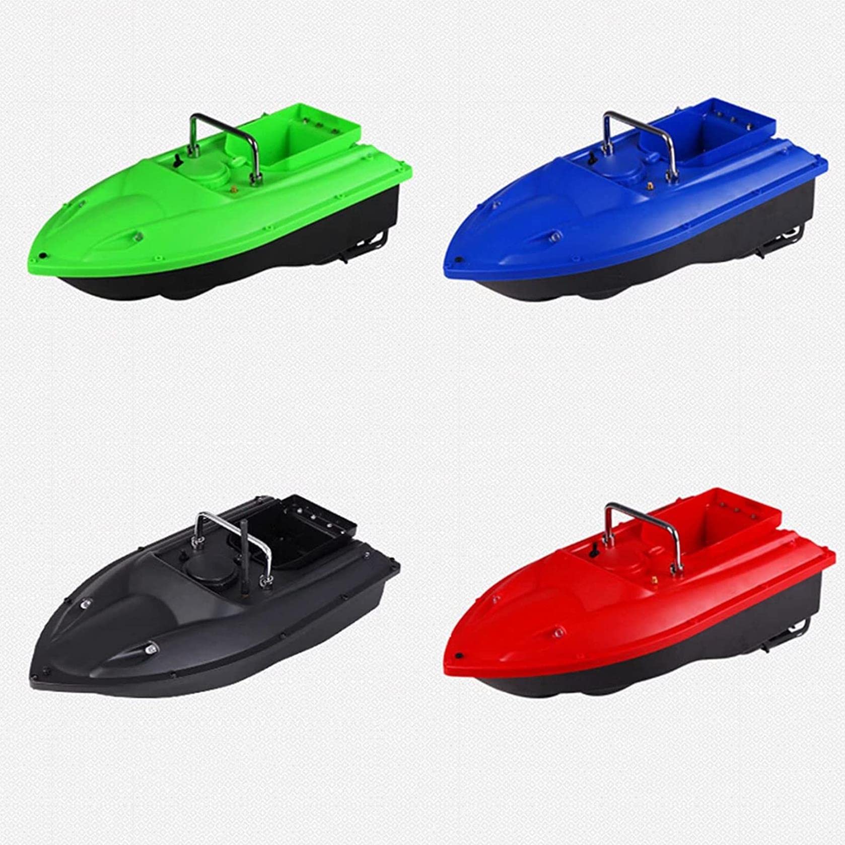 Bateau amorceur détecteur de Poissons - 500M 2,4 GHz Bateau de pêche RC Bateau de pêche télécommandé pour piscines et Lacs, appâts de pêche 1,5 kg