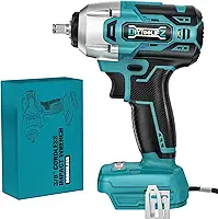 Chave de impacto sem fio compatível com bateria Makita 18 v: Pistola de impacto elétrica sem escova de 2400 RPM, chave de impacto de alto torque de 2400 RPM, chave de impacto elétrica, apenas