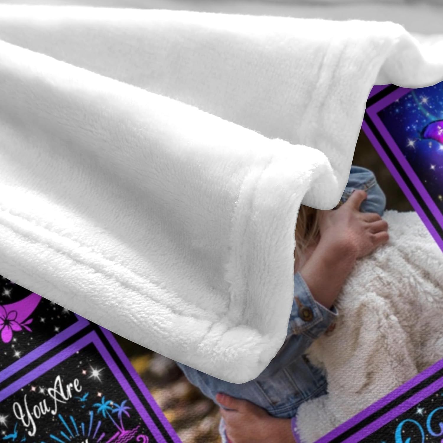 to My Sister Blanket from Sis, Custom Blanket with Picture, Personalized Throw Blanket for Room Decor, 60"x80"