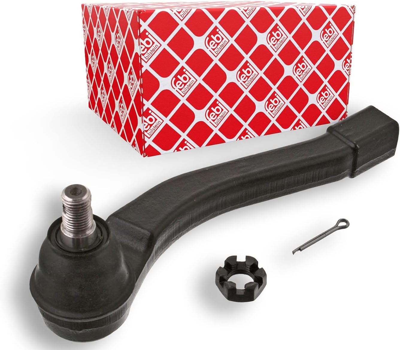 febi bilstein 41900 Tie Rod End with castle nut and cotter pin, pack of one