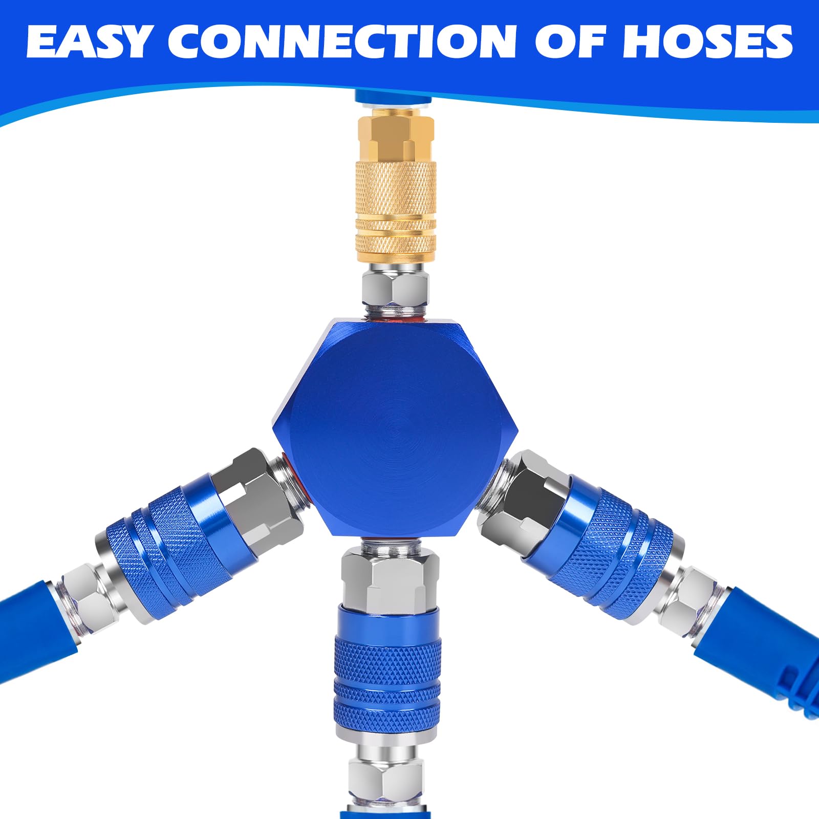 3-Way Air Manifold - Splitter Fittings -3