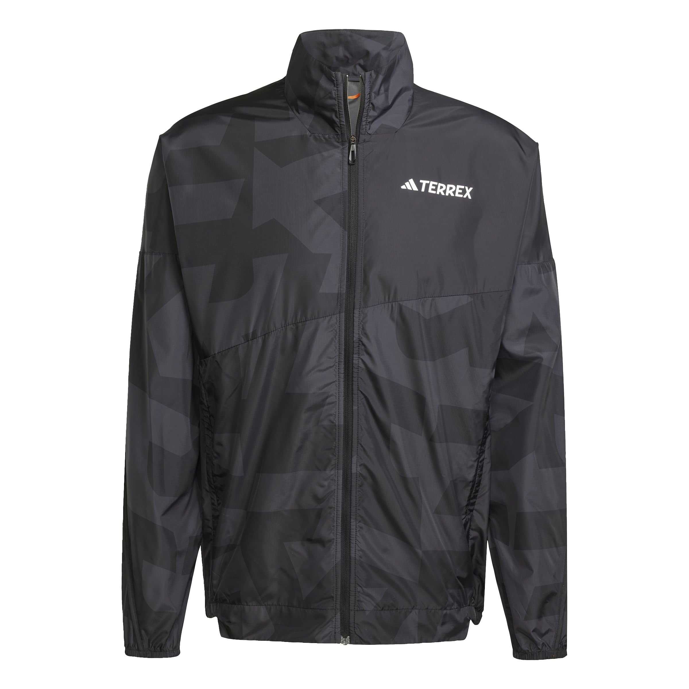 adidas Men's Terrex Multi Printed Wind Jacket, black/carbon, M
