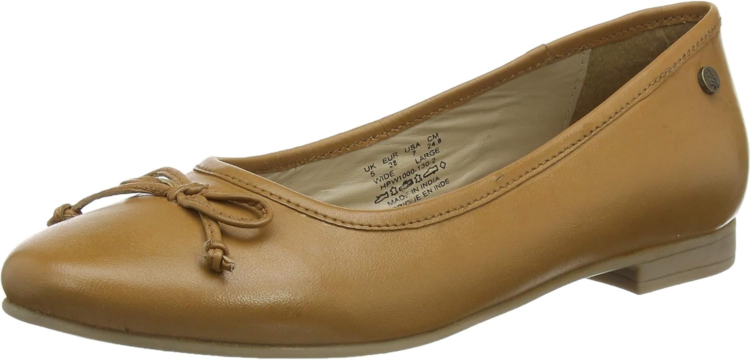 Hush Puppies Women's Naomi Closed Toe Ballet Flats, Brown Tan Tan, 39