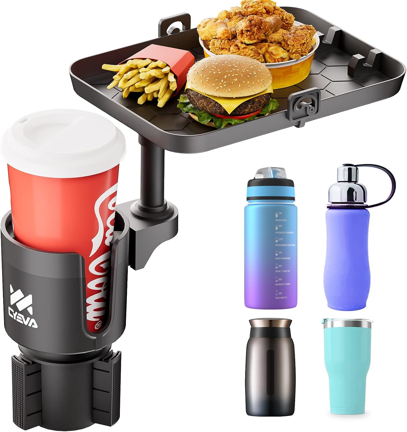 Car Cup Holder Expander Cup Holder Tray for Car Drink Holders