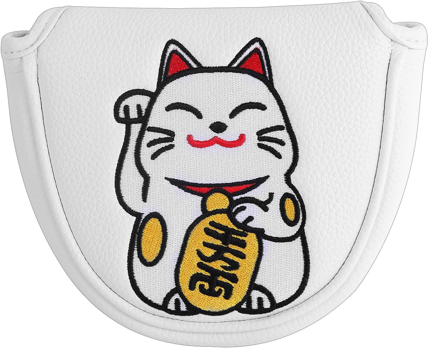 SHABIER Maneki-Neko Lucky Cat Design Mallet Putter Headcover for Mallet Headcover