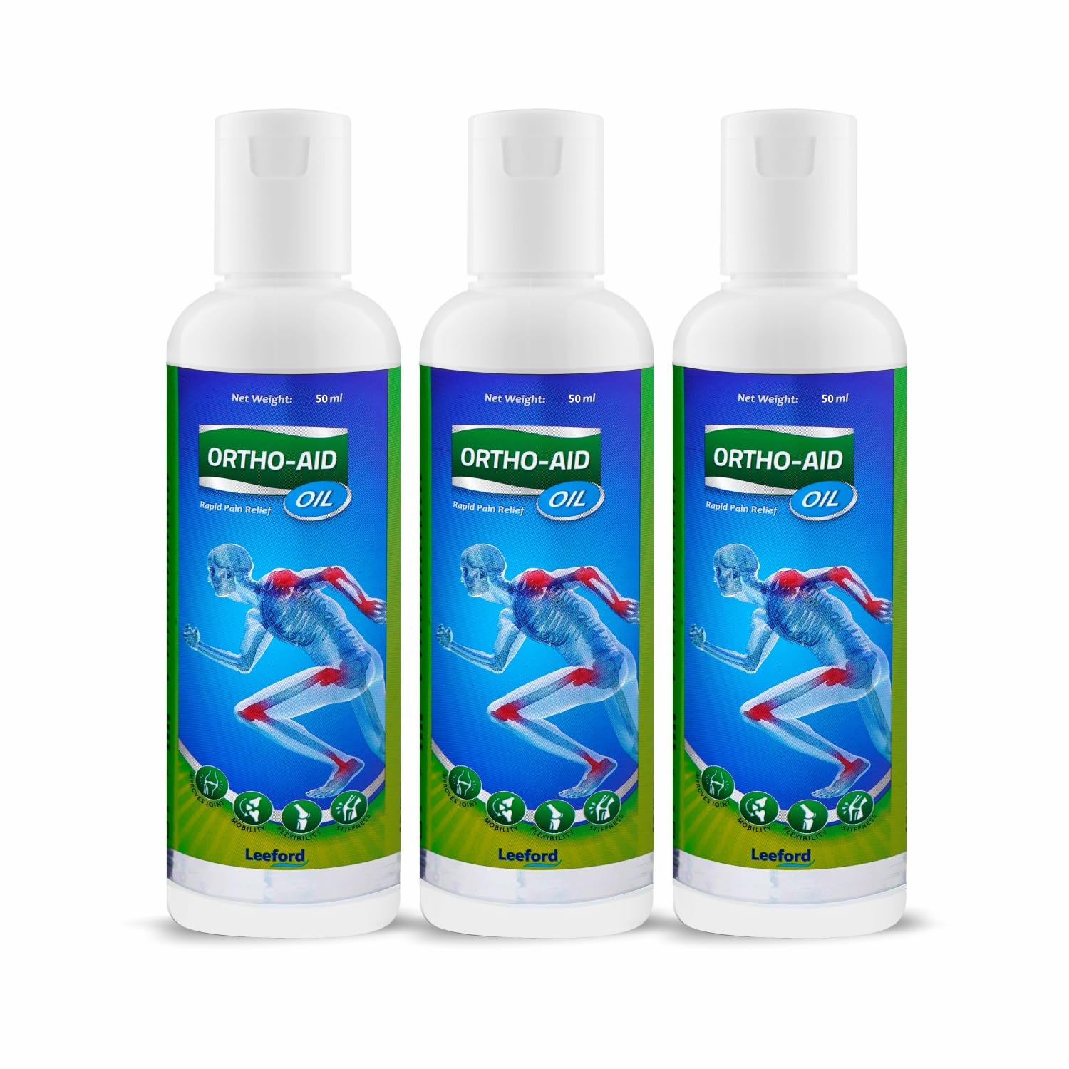 ORTHOAID 100% Ayurvedic Instant Pain Relief Oil for Joints Pain, Muscle Pain, Knee & Back Pain | Massage Oil | Relief Sciatica | Enriched with Natural Ingredients- Pack of 3 (50ml each) (B08ZYFYSL3) Amazon Price History, Amazon Price Tracker