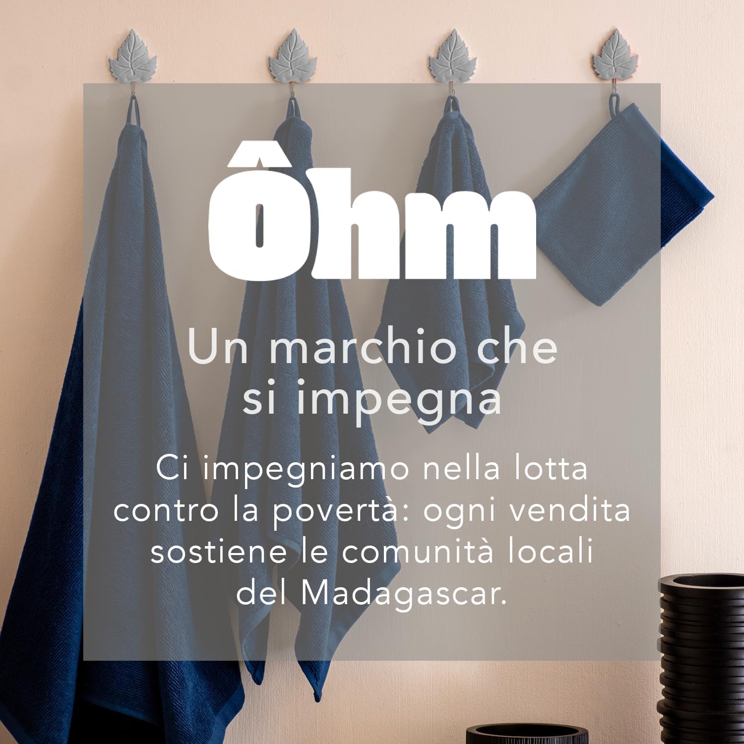 Ôhm Set Asciugamani 8 Pezzi Cotone Verde Abete | Set bagno 8 pezzi 100% cotone 500 g/m², asciugamani coordinati, morbidi e assorbenti, certificato Oeko-Tex