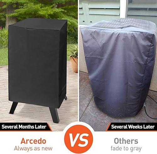 Miniatura 4 de Cubierta de ahumador eléctrico de 40 pulgadas para ahumador Masterbuild, cubierta de parrilla impermeable resistente al agua, cubierta cuadrada para