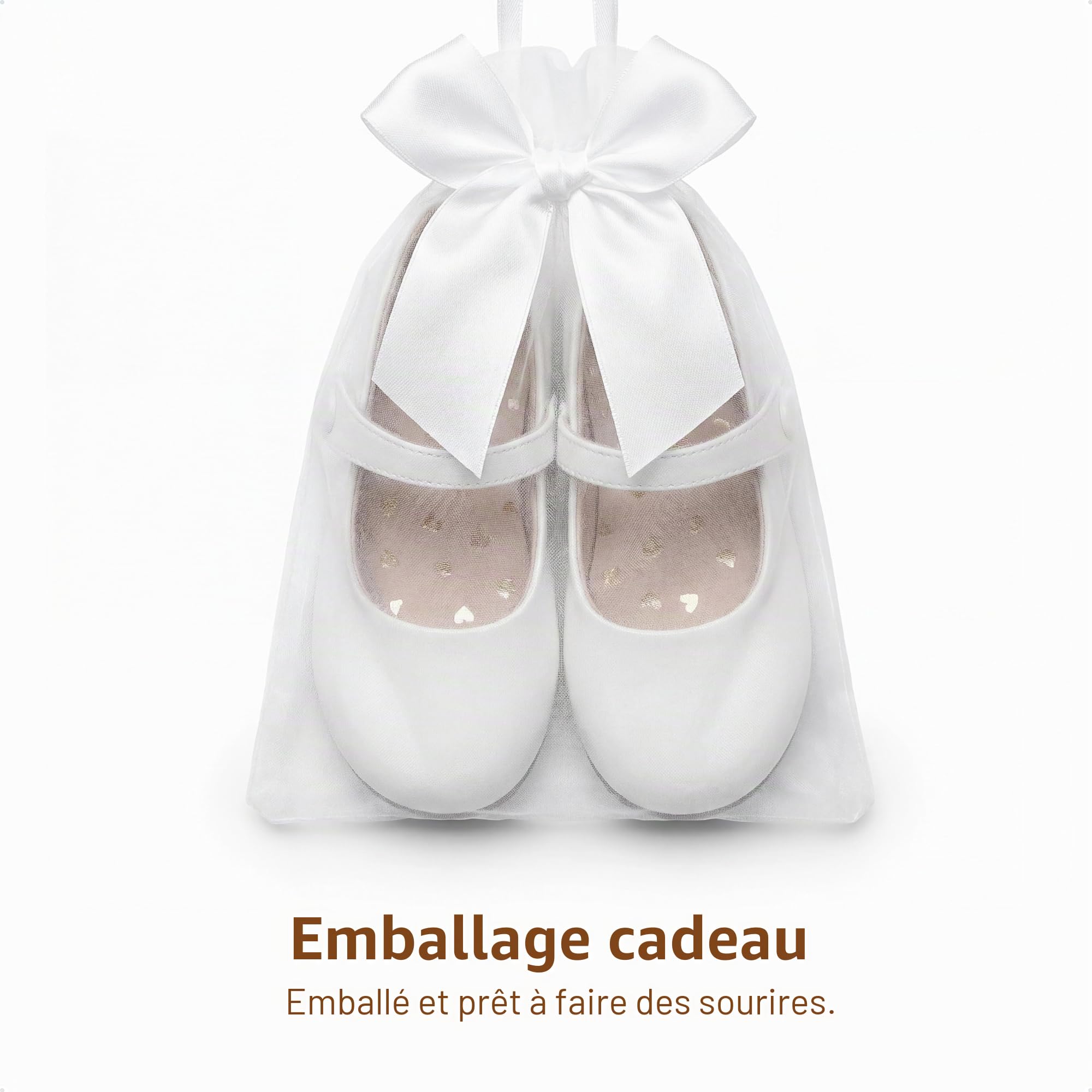 DREAM PAIRS Ballerines Fille Mary Jane Confortables Chaussures Enfant Bébé et Petite Fille à Bout Rond Large, Ballerines Habillées Polyvalentes