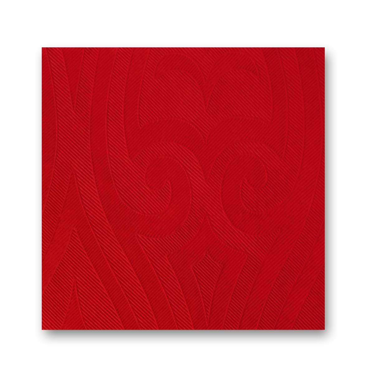 Duni Elegance Lily Linen-Like Dunilin Airlaid Paper Napkins, 40cm, 1/4 Folded, Pack of 40 (Red)