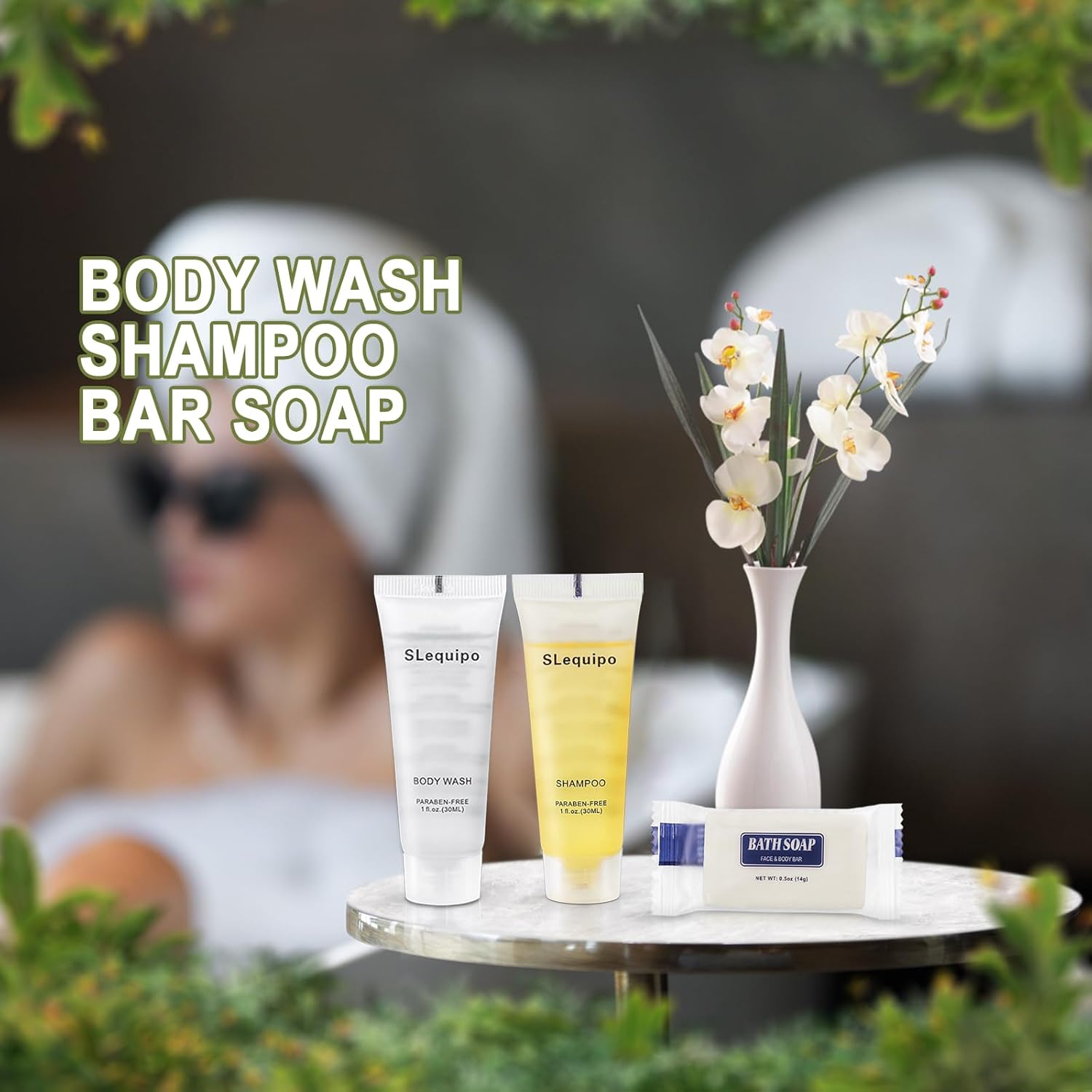 Travel Size Hotel Toiletries Bulk Set: 20 Bar Soap 0.5oz, 20 Shampoo, 20 Body Wash - 60 Pcs, Mini Guest Toiletries, Hotel Amenities - Image 6