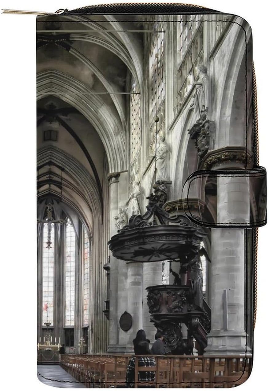 Brussels Belgium Europe Womens Wallet for Men Slim Purse Clutch Handbag with Card Holder