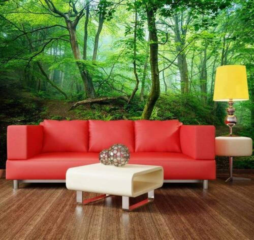Amazon Ycry 壁紙春の森の魔法の森3d 壁の装飾 ポスター画像写真 Hd印刷 現代の装飾 壁画 1x100cm 壁紙