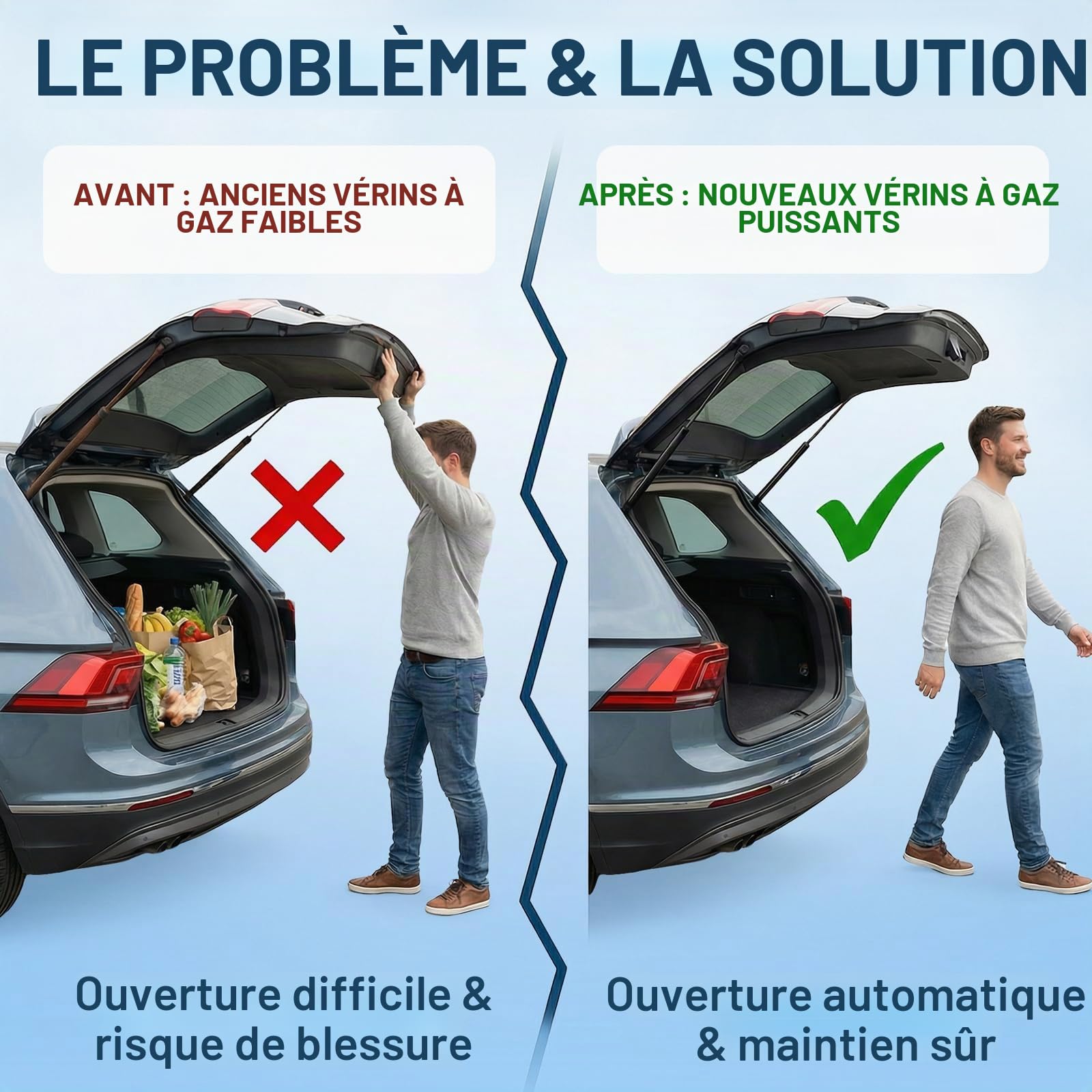 2X Verin Hydraulique pour BMW 3er E46 318 320 323 325 330 M3 Cabriolet 2000-2007 Amortisseur Arriere Noir Ressort à Gaz Hayon Remplacement #8227895 20927587