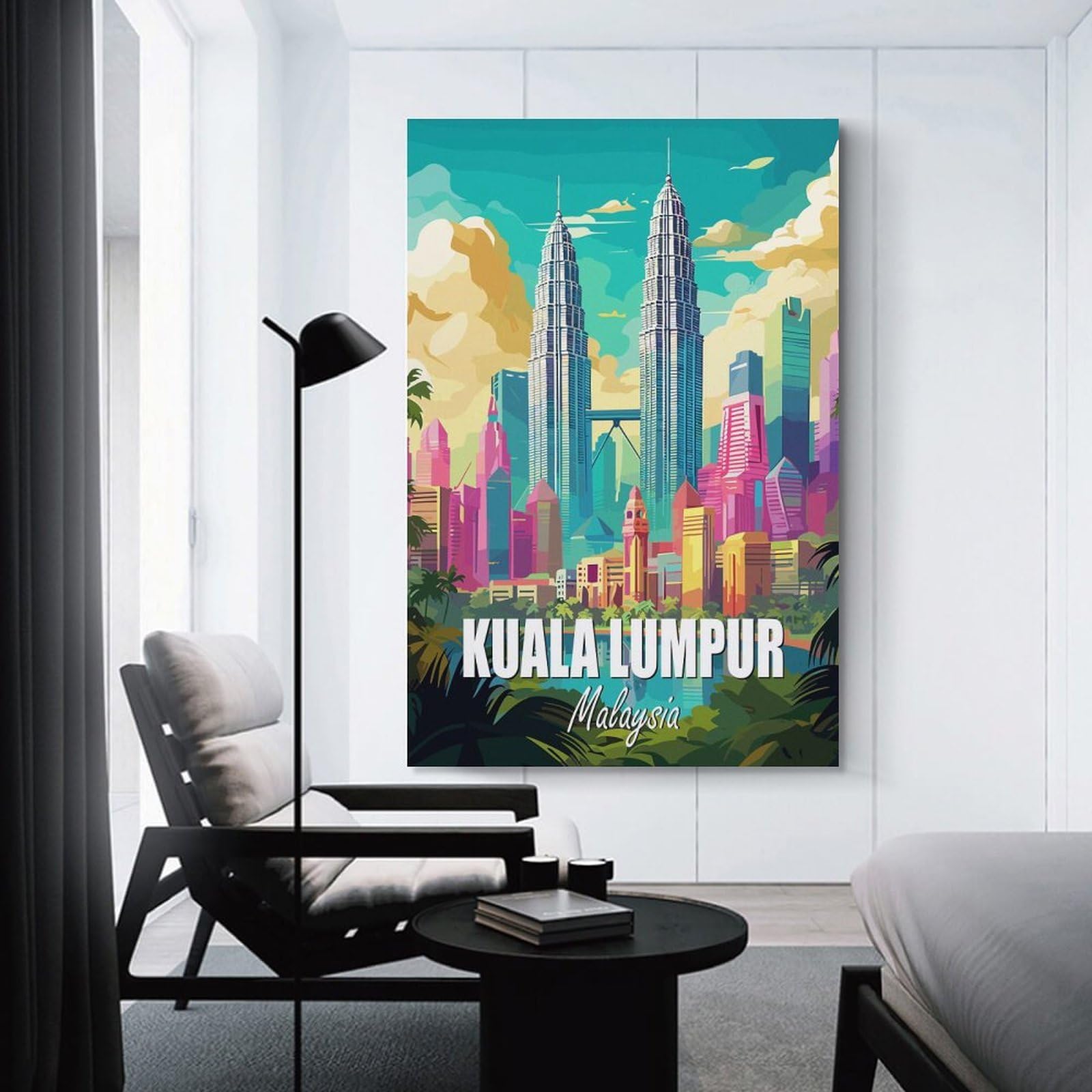 Junmoney Kuala Lumpur Malaysia Decorative Canvas Print, 20x30inch(50x75cm), for Study, Office Or Focused Interiors, Canvas Wall Decor for Creative Rooms