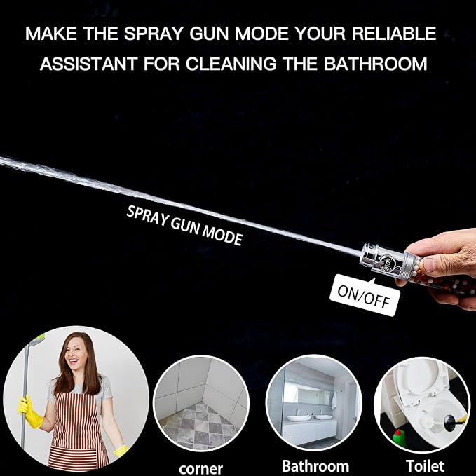 Regadera de Mano con Filtro para Agua Dura - Alta Presión, 4 Modos miniatura 5