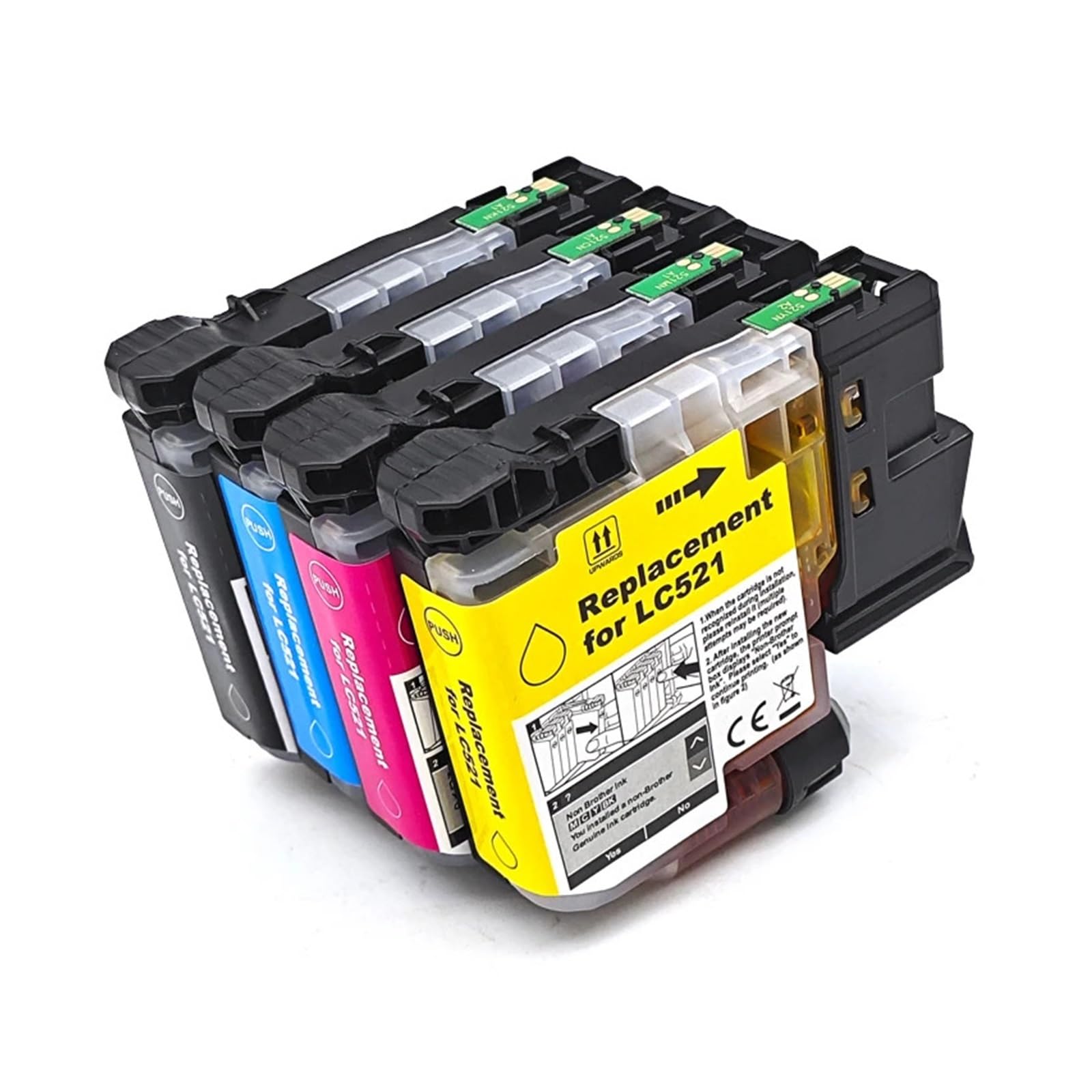 Compatibile con Brother, inchiostro LC521