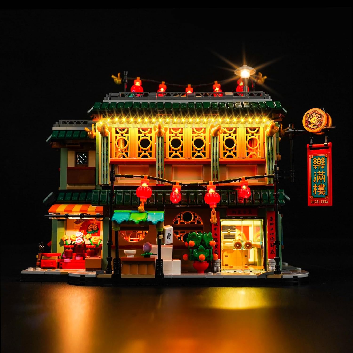 VONADO LED Light Kit Compatible with Lego The Family Reunion Celebration 80113 Spring Festival Creative Lighting Set Accessories Compatible with 80113 Chinese New Year Set (Lights Only, No Models)