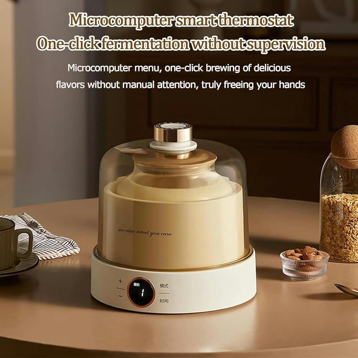 Mini Yogurtera, Digital Automatic Yogurt, 1 L Natto Fermentation Mach