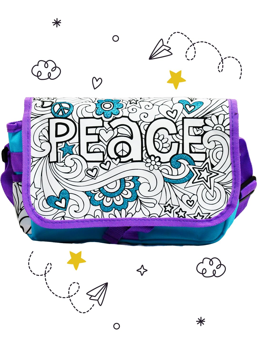 Mirada Color Your Own Peace Sling Bag (B0C5XS8BQH) Amazon Price History, Amazon Price Tracker