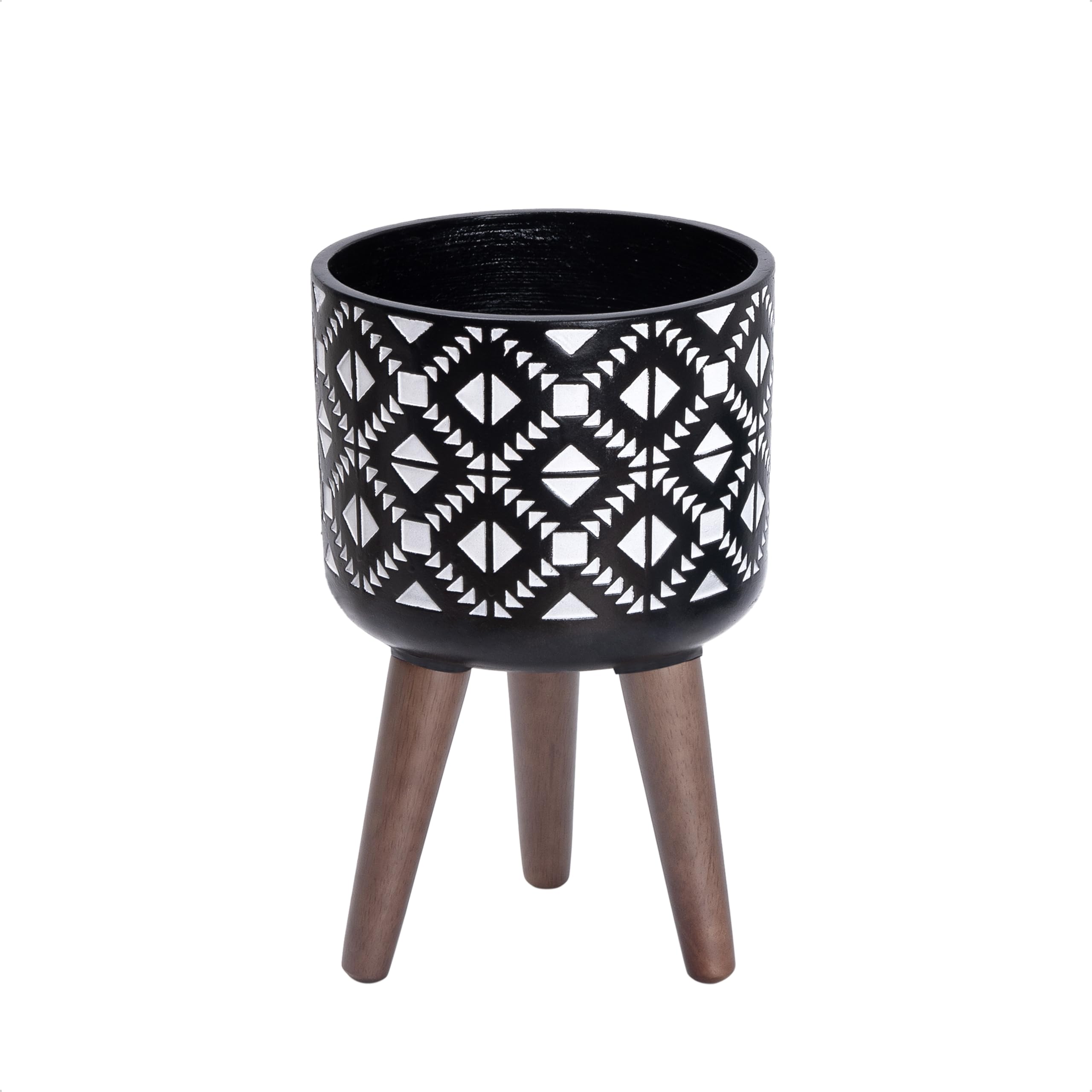 D'vine Dev Planter Pot with Wood Stand