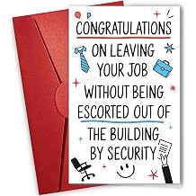 NewEleven Funny Retirement Gifts For Men, Women - Going Away Gift, Coworker Leaving Gifts For Women, Farewell Gift For Coworkers, Boss, Colleague - Greeting Card